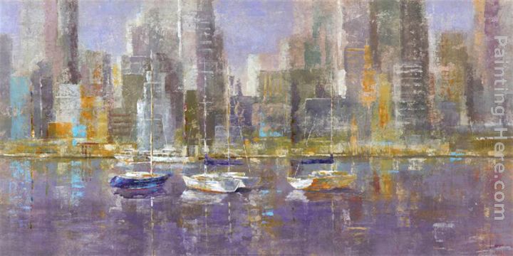 City Bay painting - Michael Longo City Bay art painting